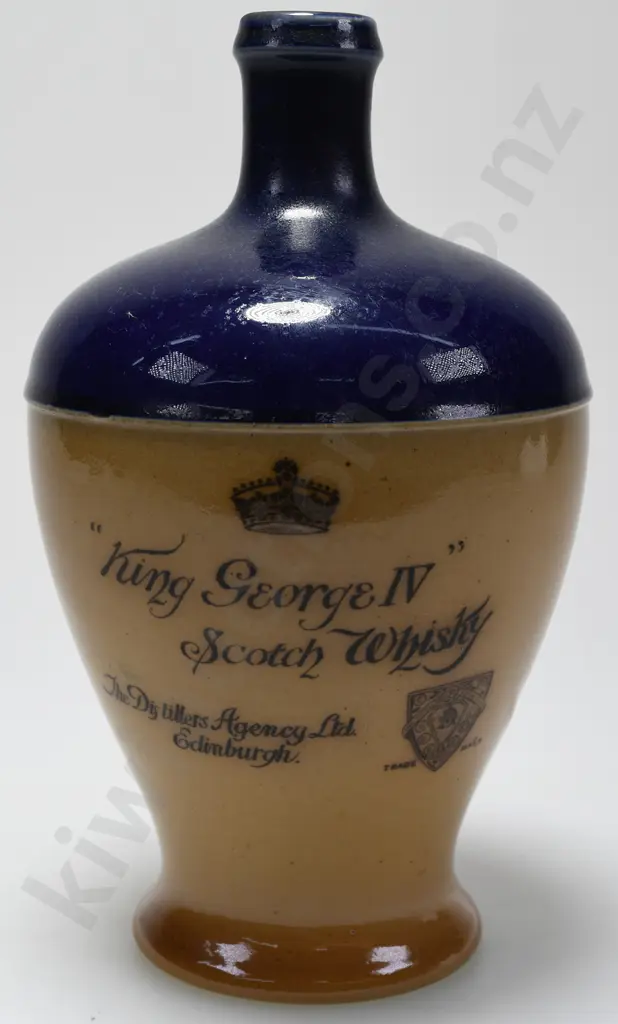 KING GEORGE STONEWARE WHISKY JUG Image 1++
