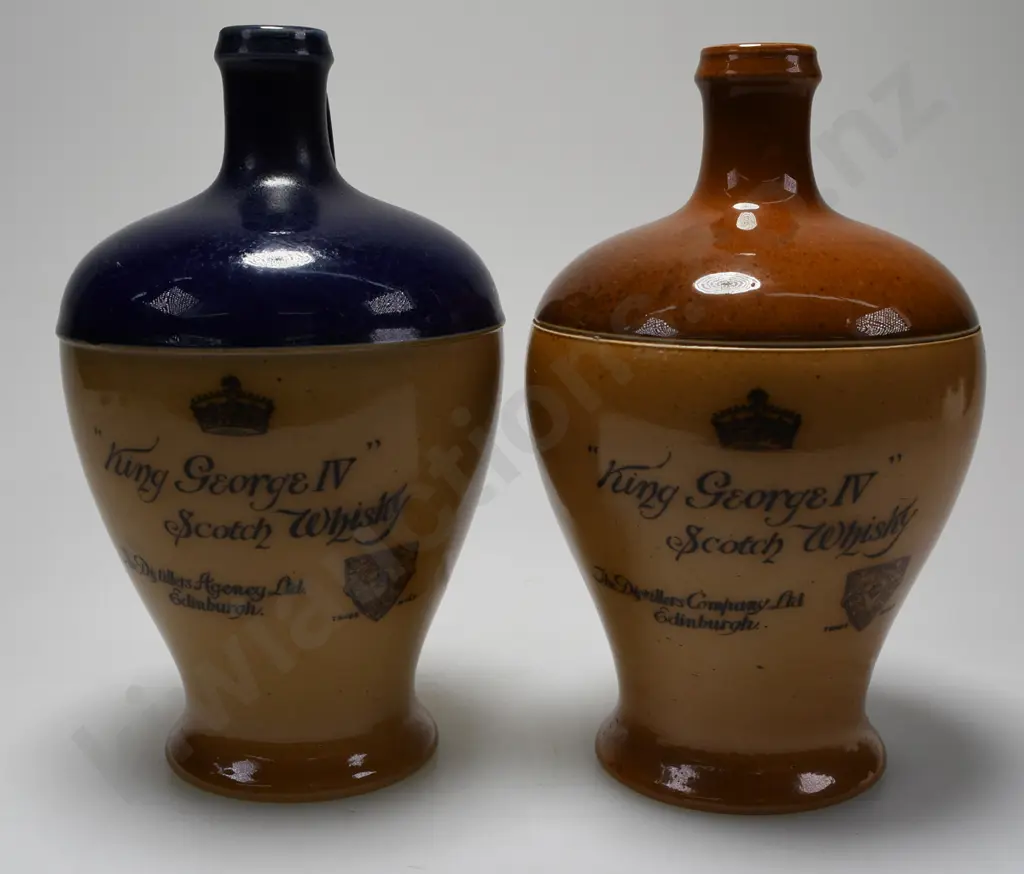 KING GEORGE STONEWARE WHISKY JUG Image 1++