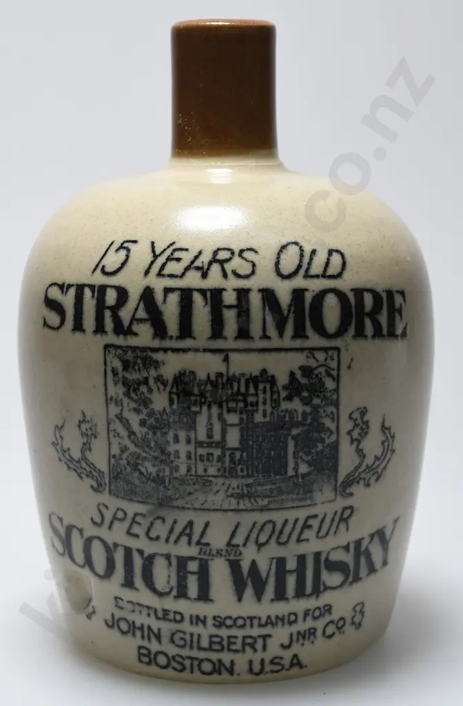 STRATHMORE STONEWARE WHISKY JUG Image 1++