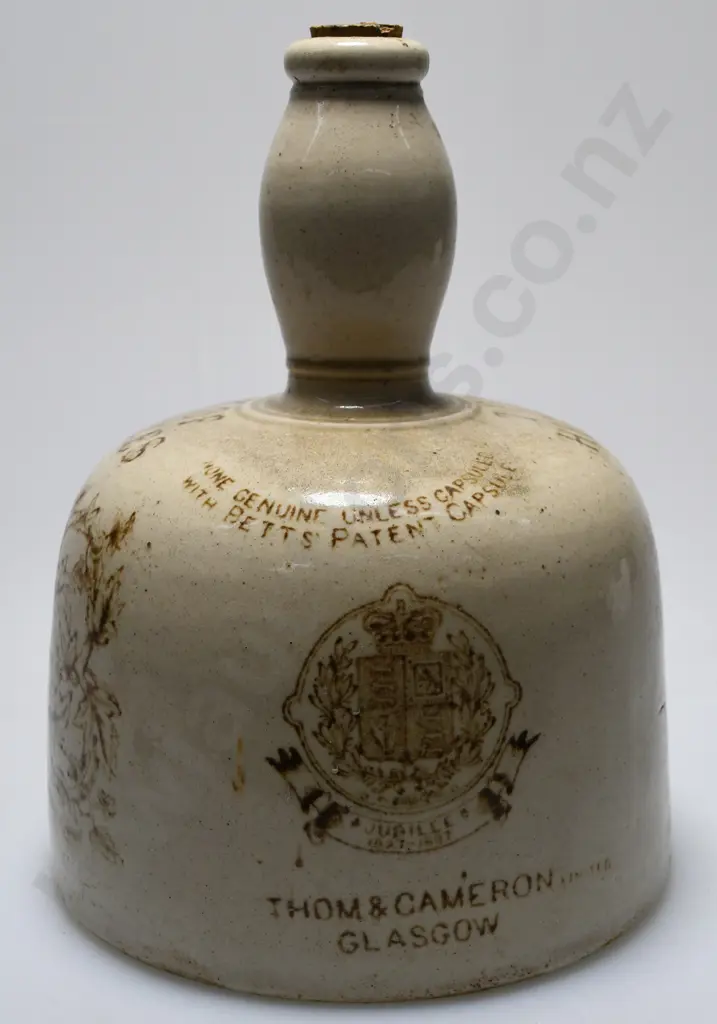 MY QUEEN STONEWARE WHISKY JUG Image 1++