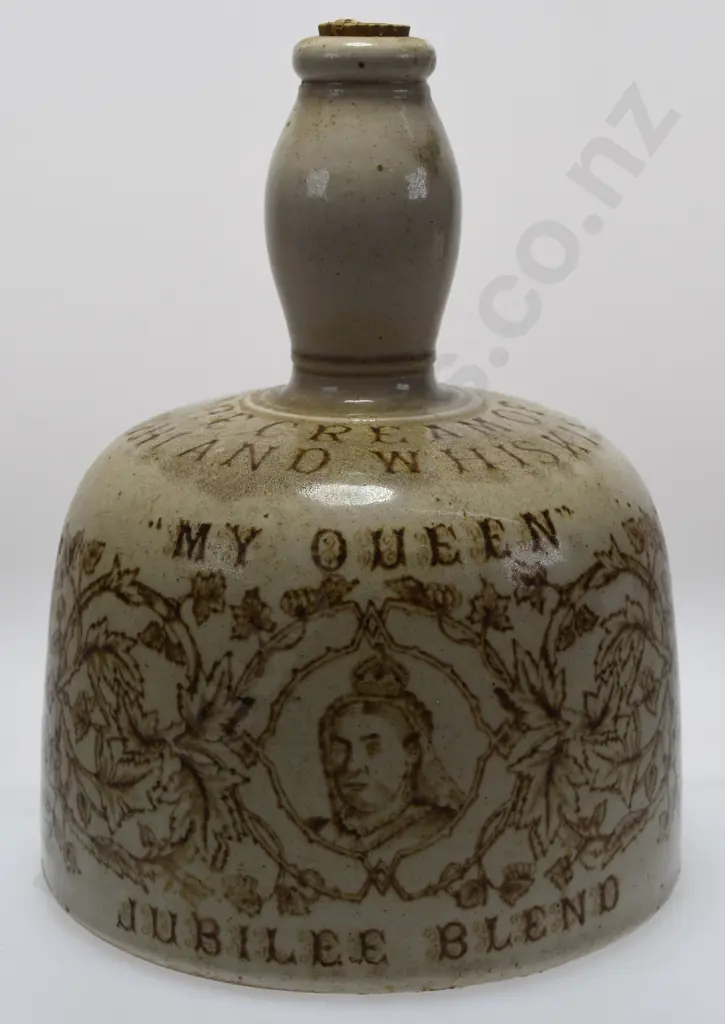 MY QUEEN STONEWARE WHISKY JUG Image 1++