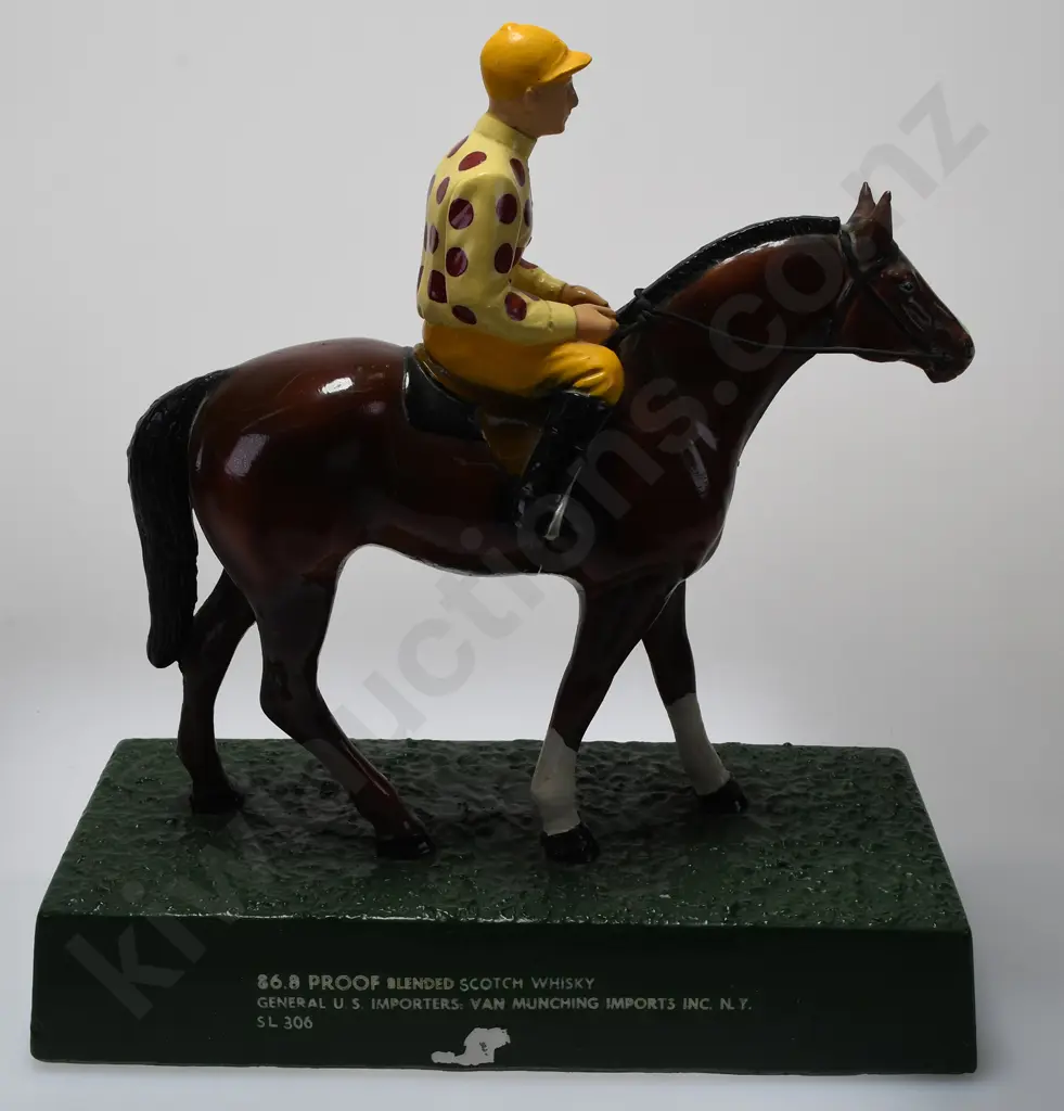 ST LEGER SCOTCH HORSE AND JOCKEY FIGURE Image 1++