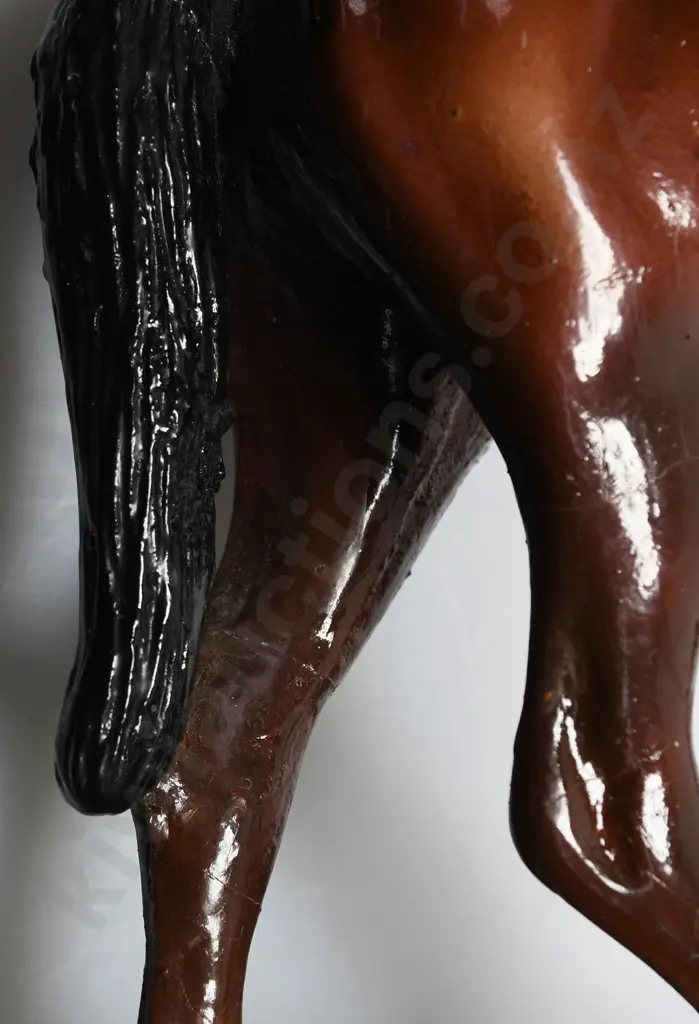 ST LEGER SCOTCH HORSE AND JOCKEY FIGURE Image 1++