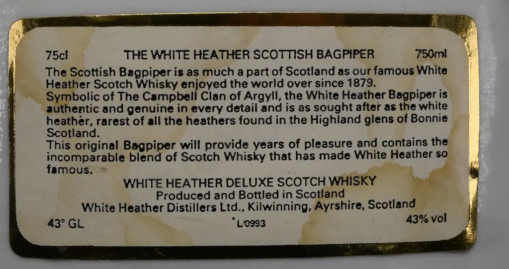 WHITE HEATHER ADVERTISING DECANTER FIGURE Image 1++