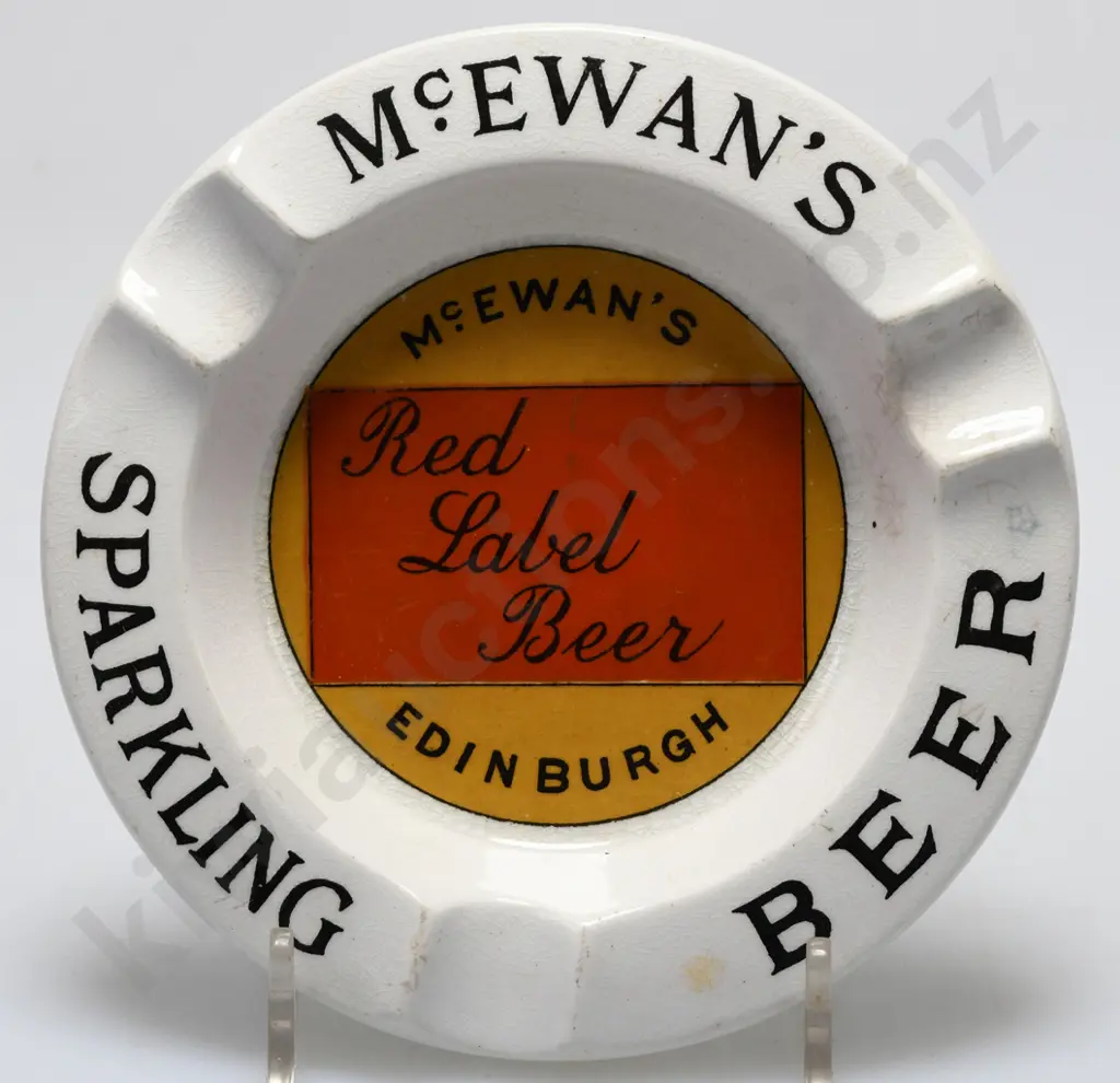 McEWAN'S RED LABEL BEER ASHTRAY Image 1++