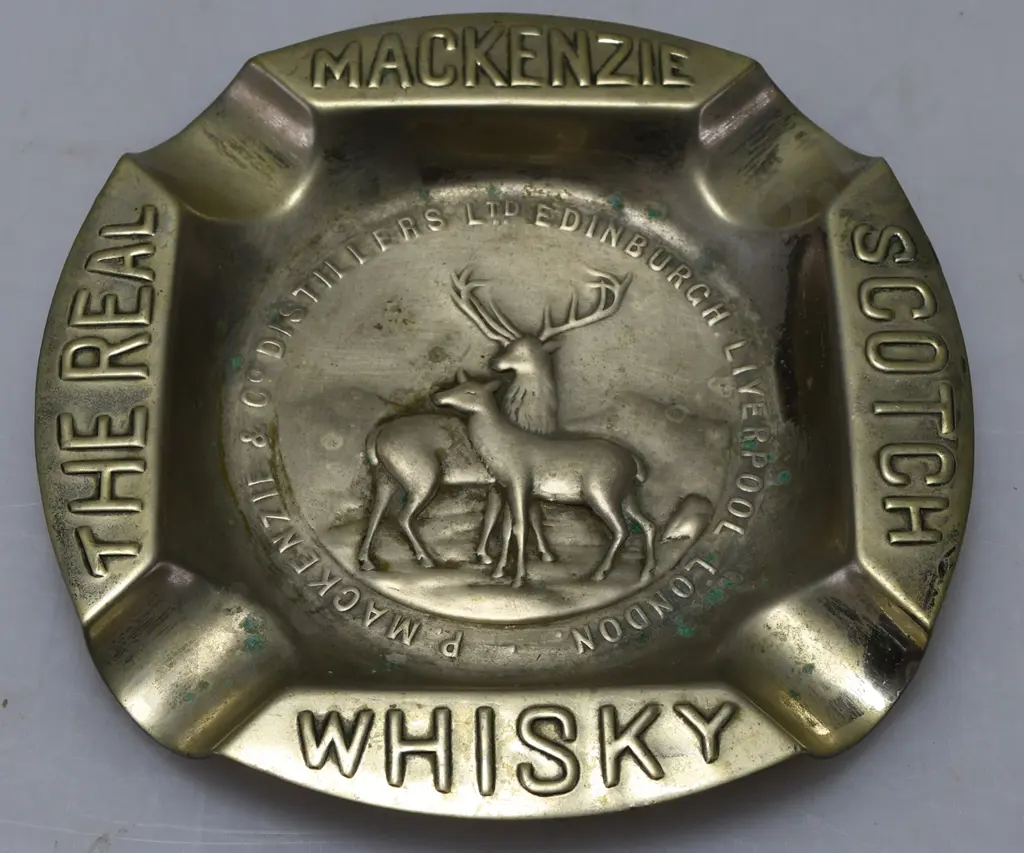 METAL WHISKY ADVERTISING ASHTRAYS Image 1++