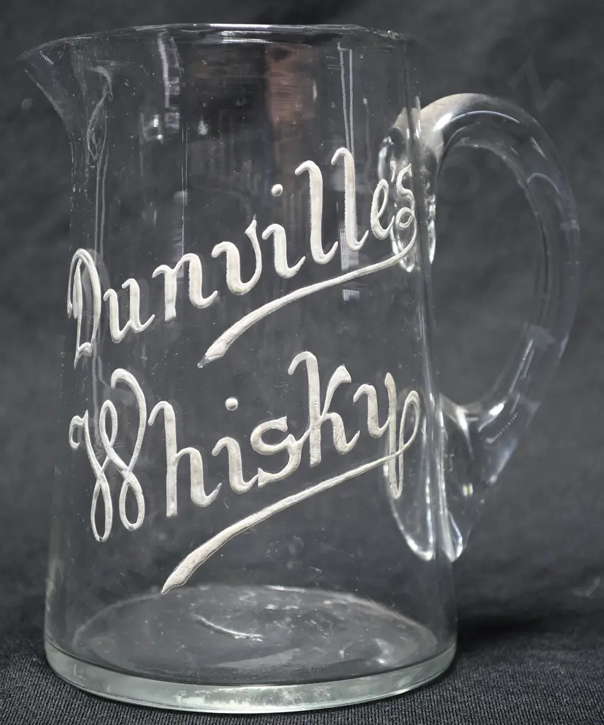 DUNVILLE'S WHISKY GLASS WATER JUG Image 1++