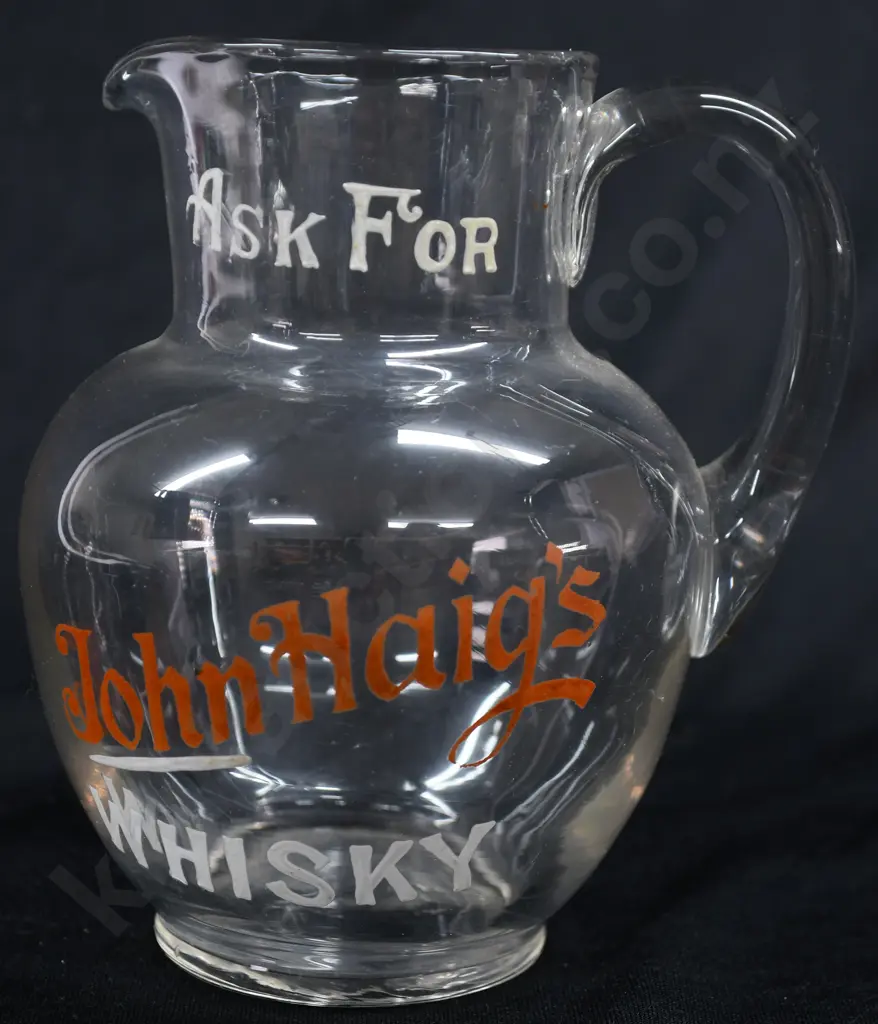 JOHN HAIG'S WHISKY GLASS WATER JUG Image 1++