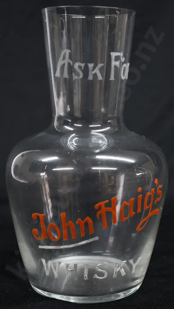 GLASS JOHN HAIG'S WHISKY CARAFE Image 1++