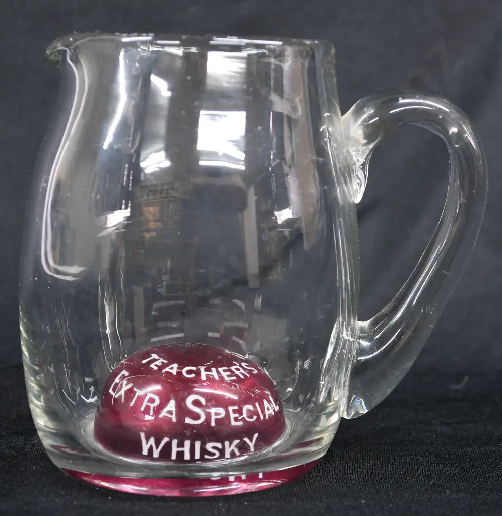 TEACHER'S EXTRA SPECIAL WHISKY GLASS WATER JUG Image 1++