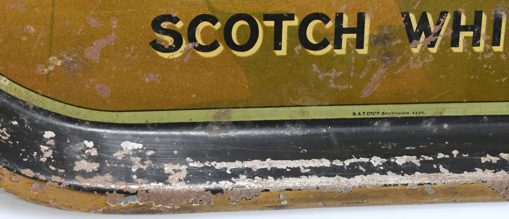 BLACK & WHITE SCOTCH WHISKY DRINKS TRAY Image 1++