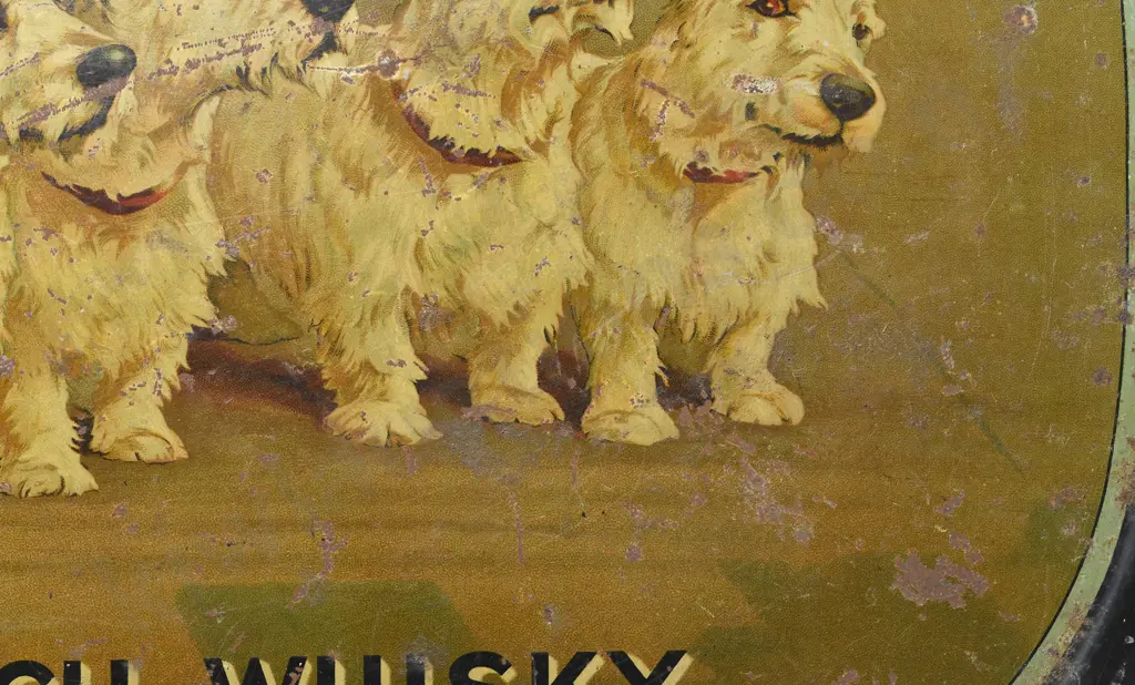 BLACK & WHITE SCOTCH WHISKY DRINKS TRAY Image 1++