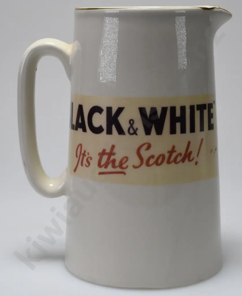 BLACK & WHITE WHISKY BOTTLES ETC Image 1++