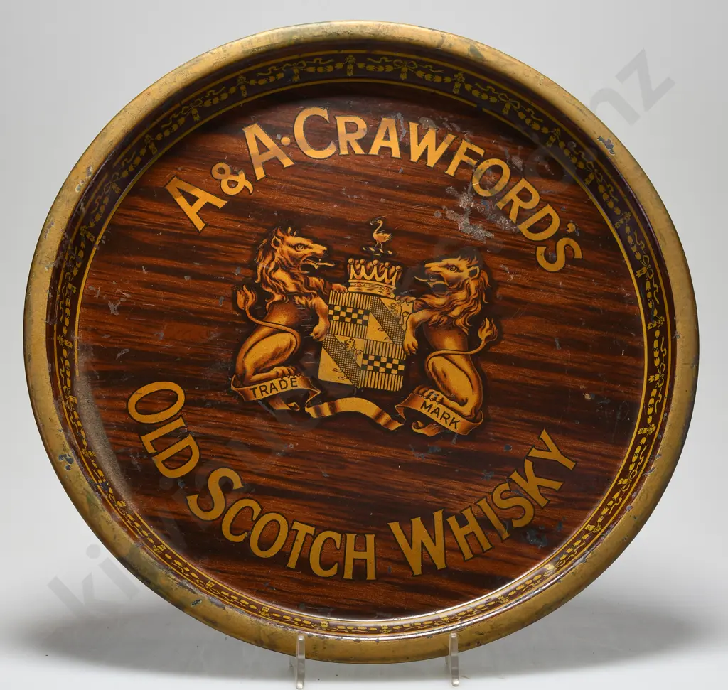 CRAWFORD'S OLD SCOTCH WHISKY DRINKS TRAY Image 1++