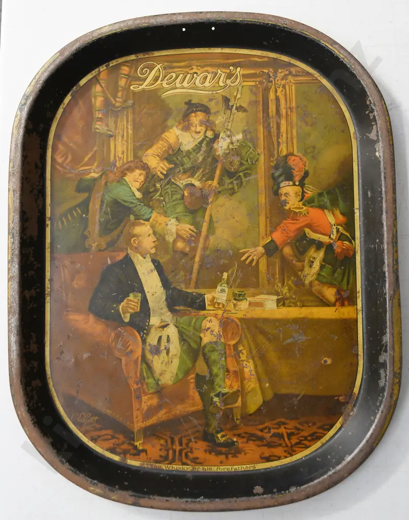 DEWAR'S WHISKY EARLY DRINKS TRAY Image 1++