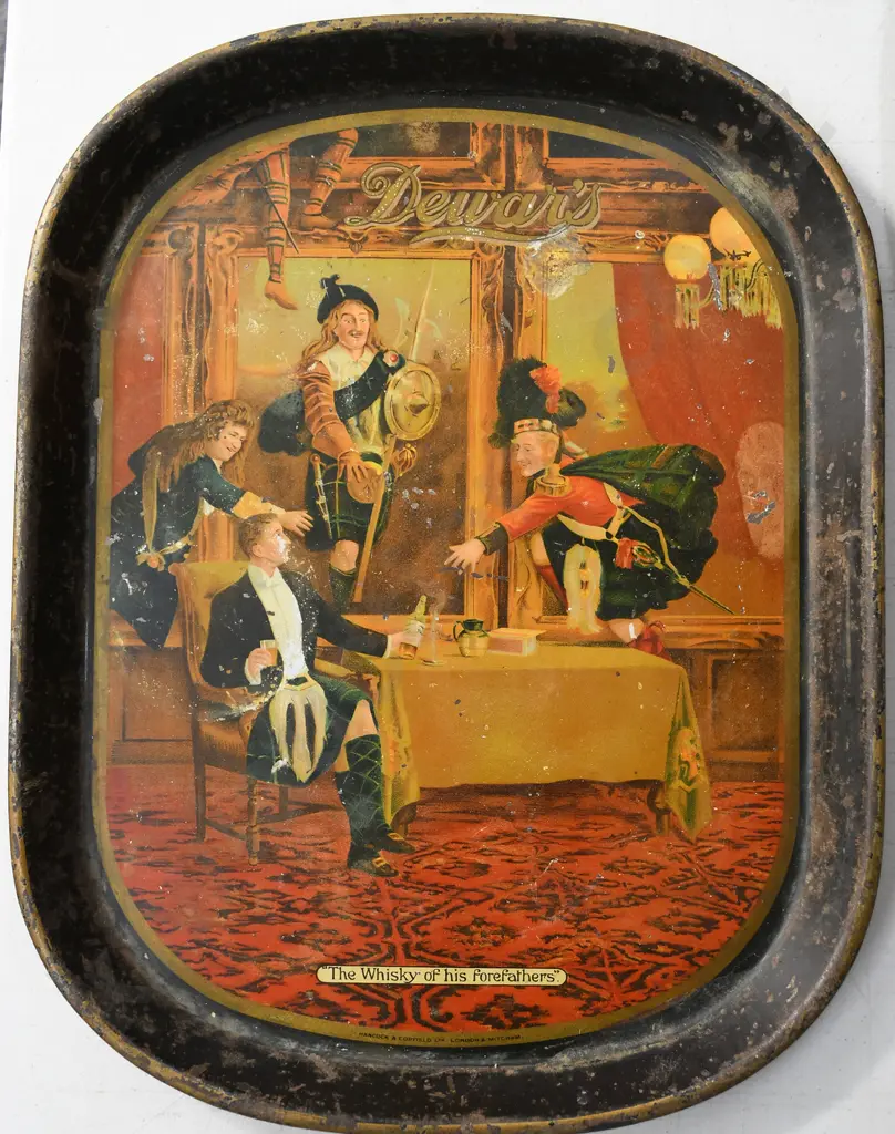 DEWAR'S WHISKY EARLY DRINKS TRAY Image 1++