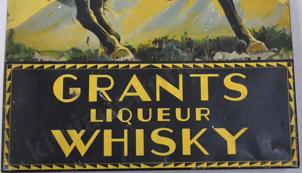 GRANTS LIQUEUR WHISKY TIN STAND UP SIGN Image 1++