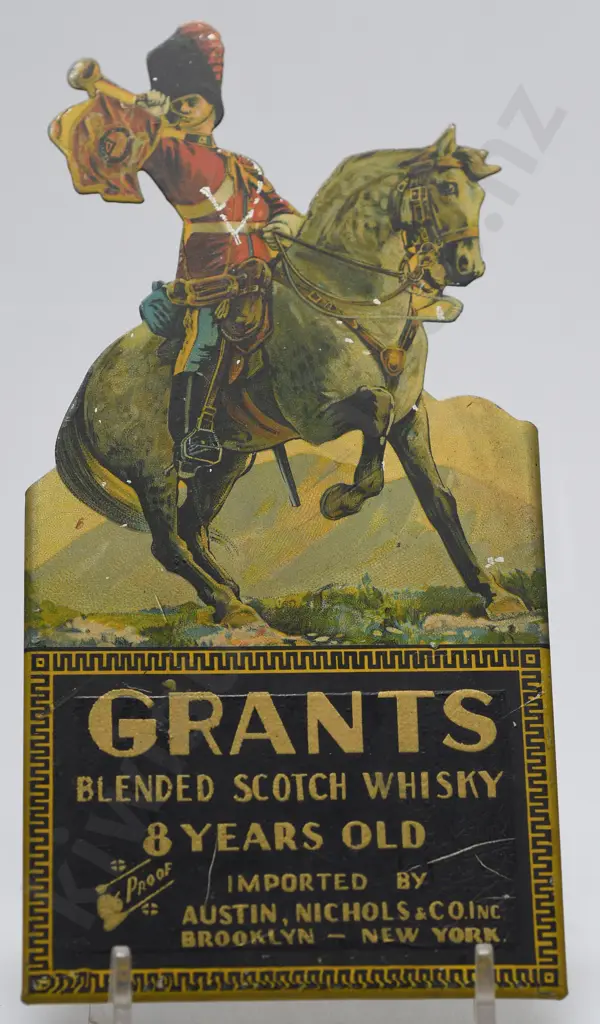 GRANTS SCOTCH WHISKY TIN PLATE DISPLAY STAND Image 1++
