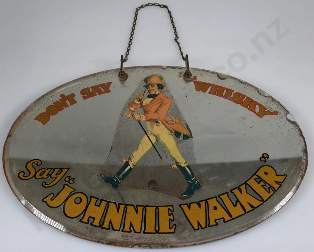JOHNNIE WALKER ADVERTISING MIRROR Image 1++