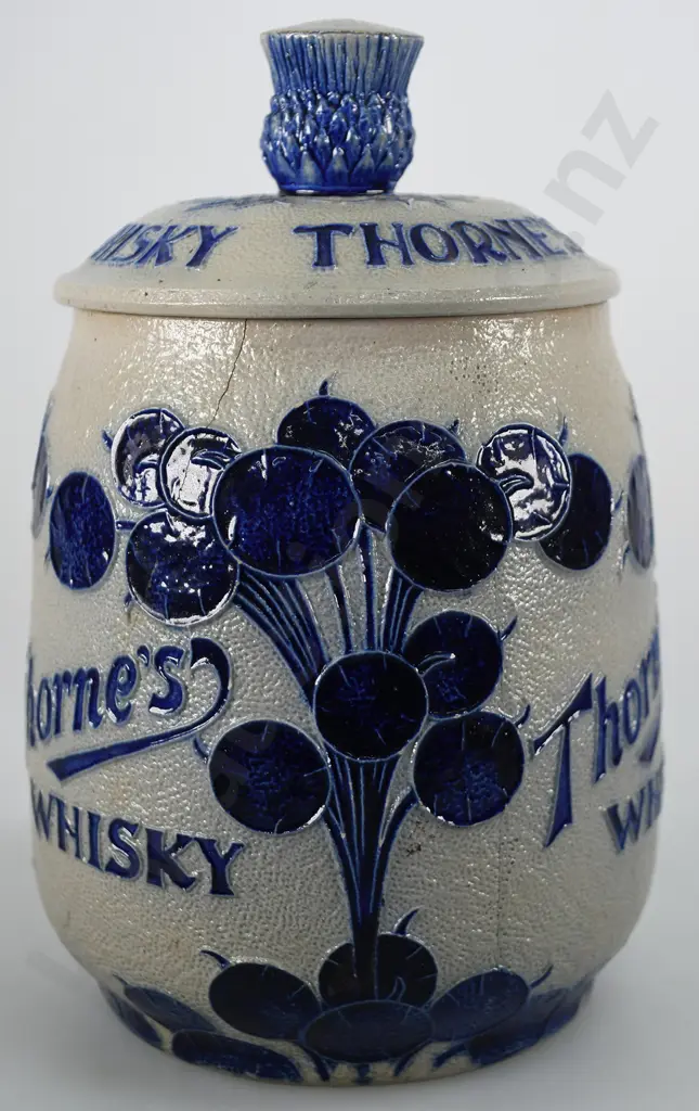 THORNE’S STONEWARE WHISKY TOBACCO JAR Image 1++