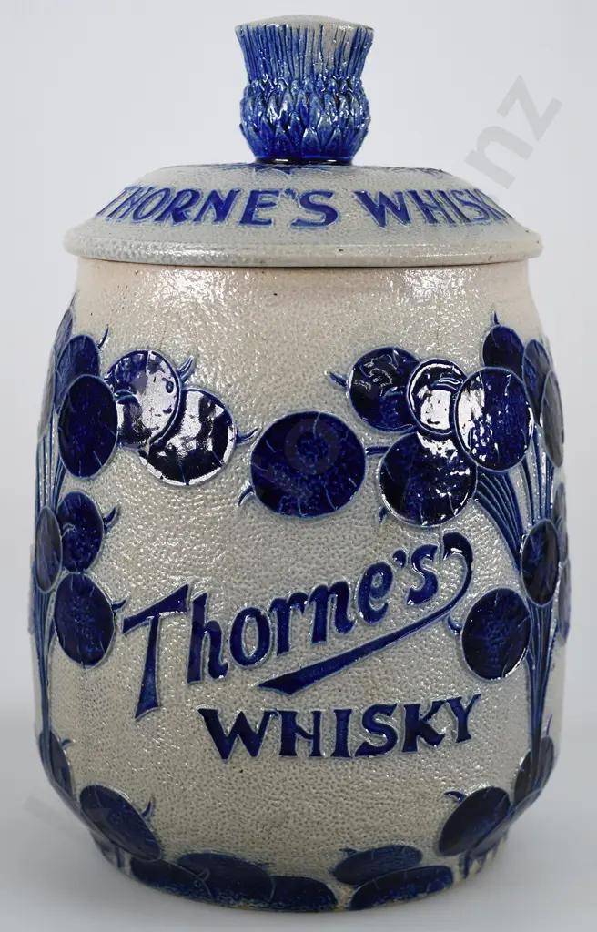 THORNE’S STONEWARE WHISKY TOBACCO JAR Image 1++