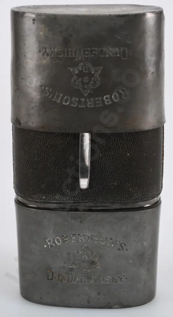 ROBERTSON'S DUNDEE WHISKY FLASK Image 1++