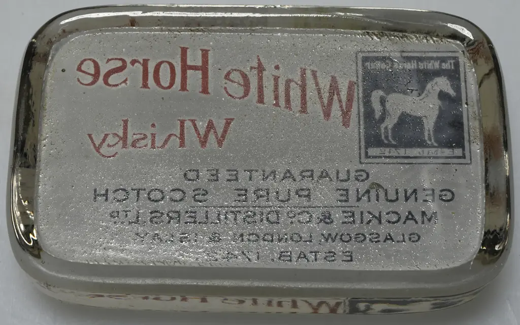 WHITE HORSE WHISKY PAPERWEIGHT Image 1++
