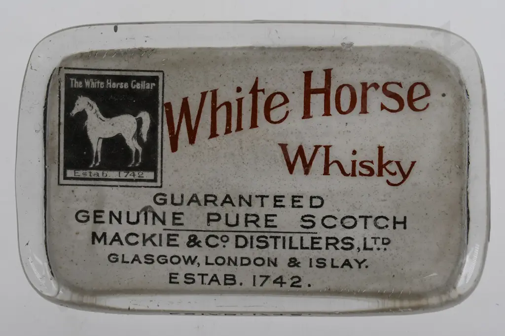 WHITE HORSE WHISKY PAPERWEIGHT Image 1++