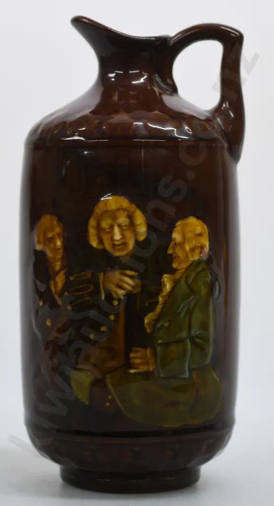 ROYAL DOULTON KINGSWARE FLASK DR JOHNSON Image 1++