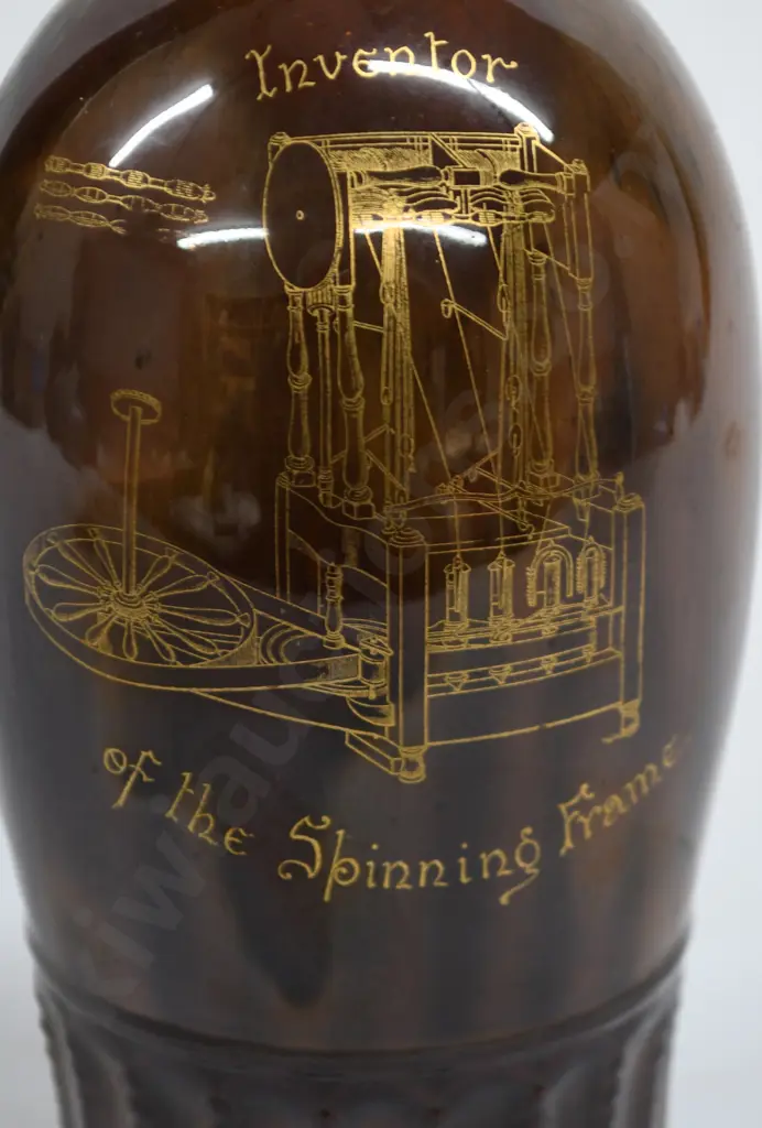 ROYAL DOULTON KINGSWARE FLASK RICHARD ARKWRIGHT Image 1++
