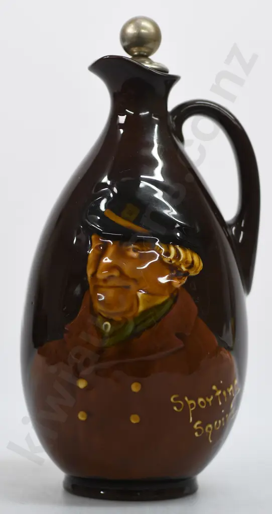 ROYAL DOULTON KINGSWARE FLASK SPORTING SQUIRE Image 1++