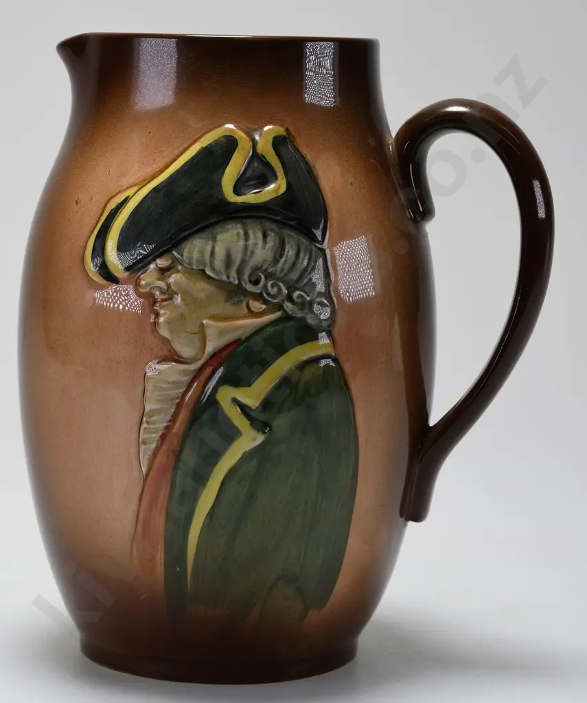ROYAL DOULTON AIRBRUSED JUG PARSON BROWN Image 1++