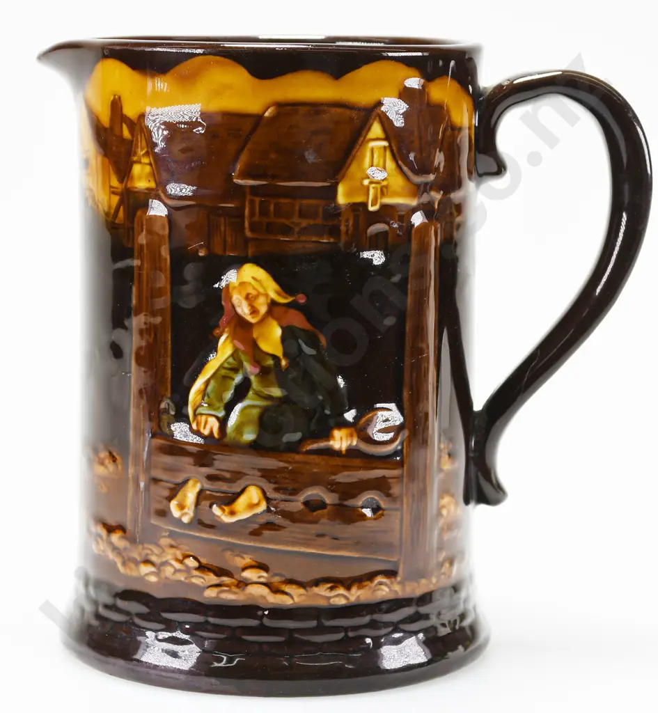 ROYAL DOULTON KINGSWARE JUG IN THE STOCKS Image 1++