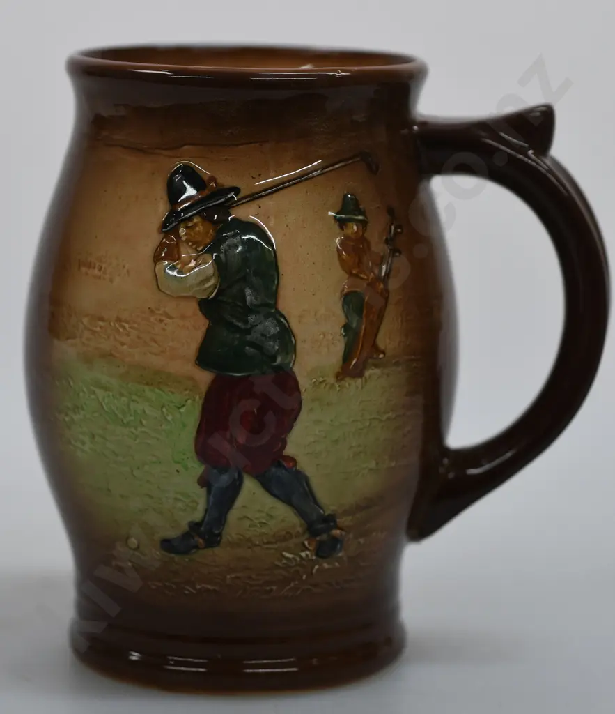 ROYAL DOULTON KINGSWARE AIRBRUSH GOLFING JUG Image 1++
