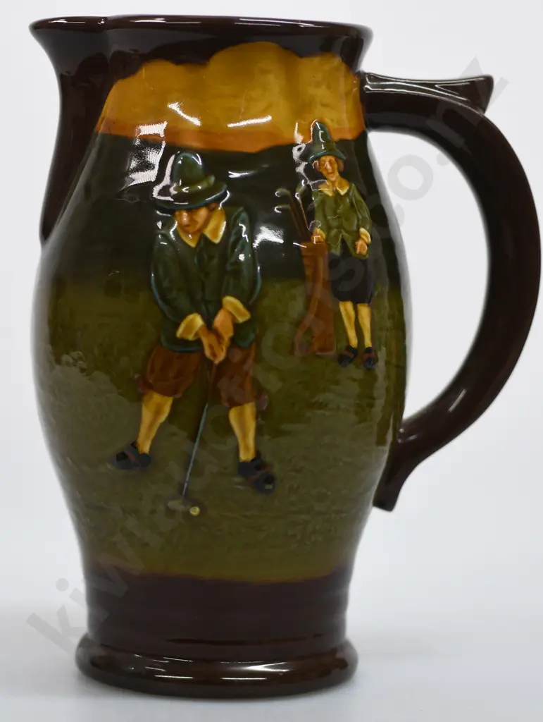 ROYAL DOULTON KINGSWARE GOLFING WATER JUG Image 1++