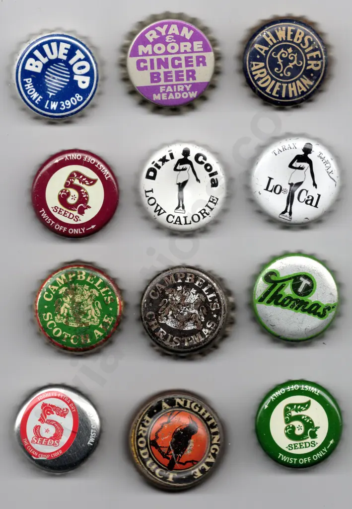 AUSTRALIAN & ENGLAND BOTTLE CAPS Image 1++