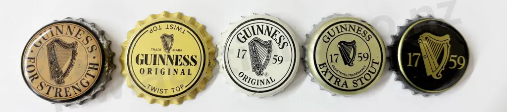 GUINNESS BOTTLE CAPS 20 DIFFERENT Image 1++