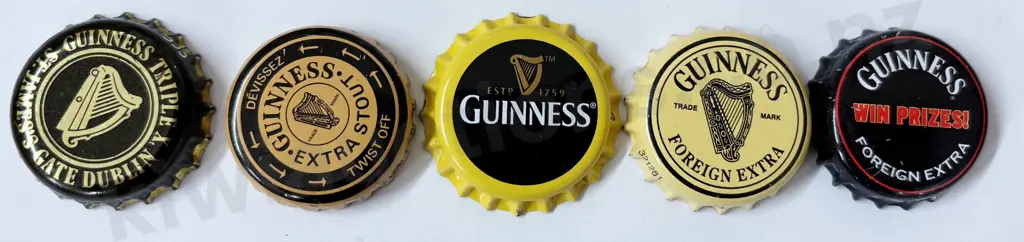 GUINNESS BOTTLE CAPS 20 DIFFERENT Image 1++