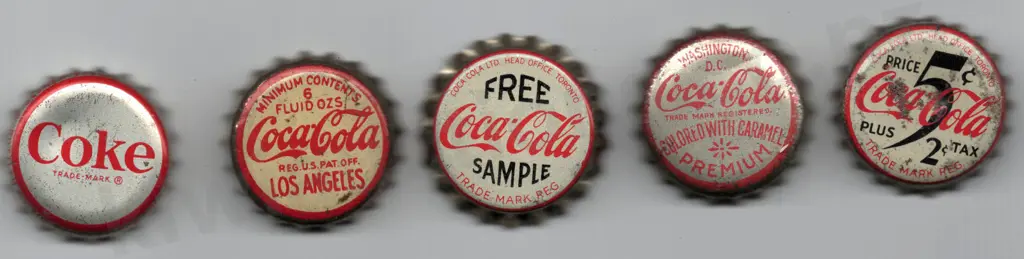 COCA COLA CROWN TOP BOTTLE CAPS Image 1++