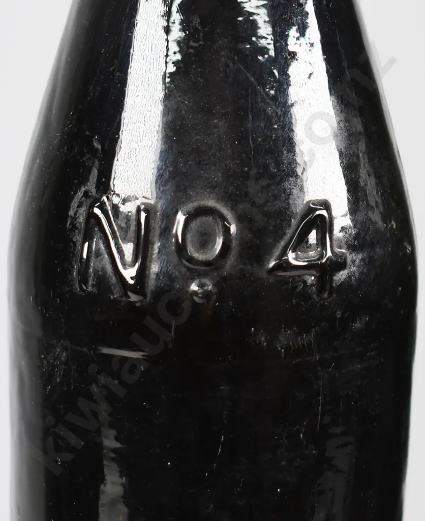 NUMBERED BLACK GLASS BOTTLES, SKITTLE Image 1++