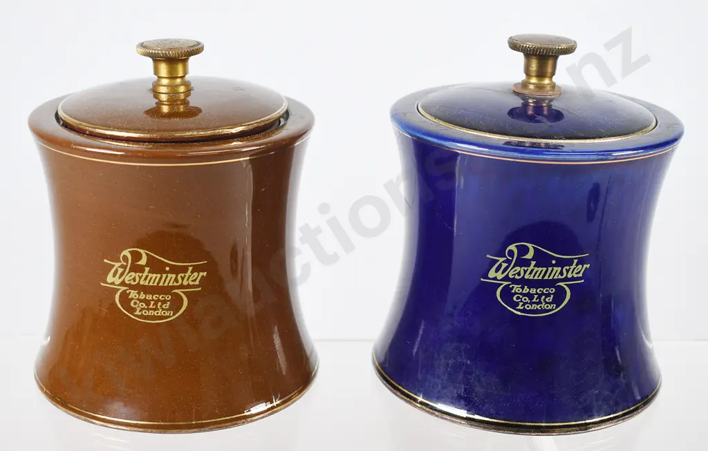 CALUMET LIDDED TOBACCO JARS Image 1++