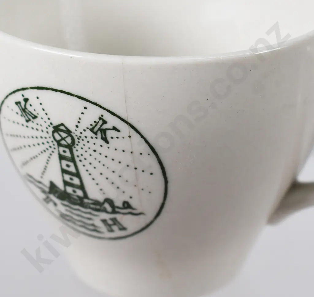 CROWN LYNN ADVERTISING CUPS, KKTH Image 1++