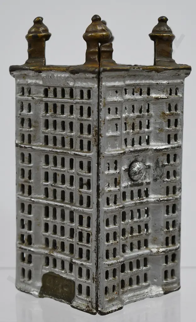 CAST IRON SKYSCRAPER MONEY BANK Image 1++