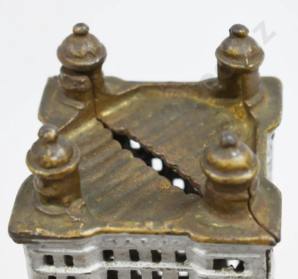 CAST IRON SKYSCRAPER MONEY BANK Image 1++