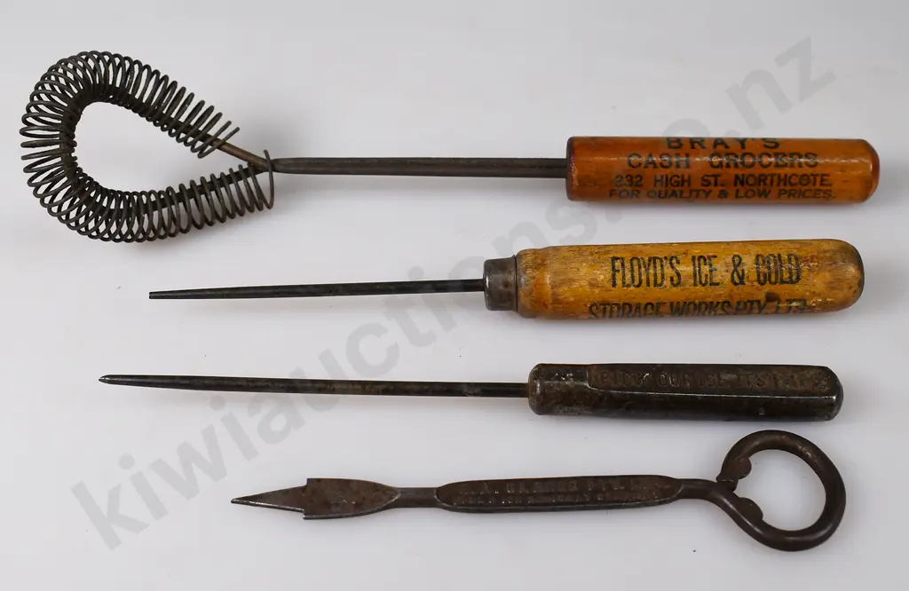 ADVERTISING ICE PICKS & WHISK Image 1++