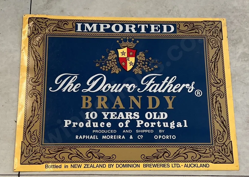 DOURO FATHERS BRANDY TIN SIGN Image 1++