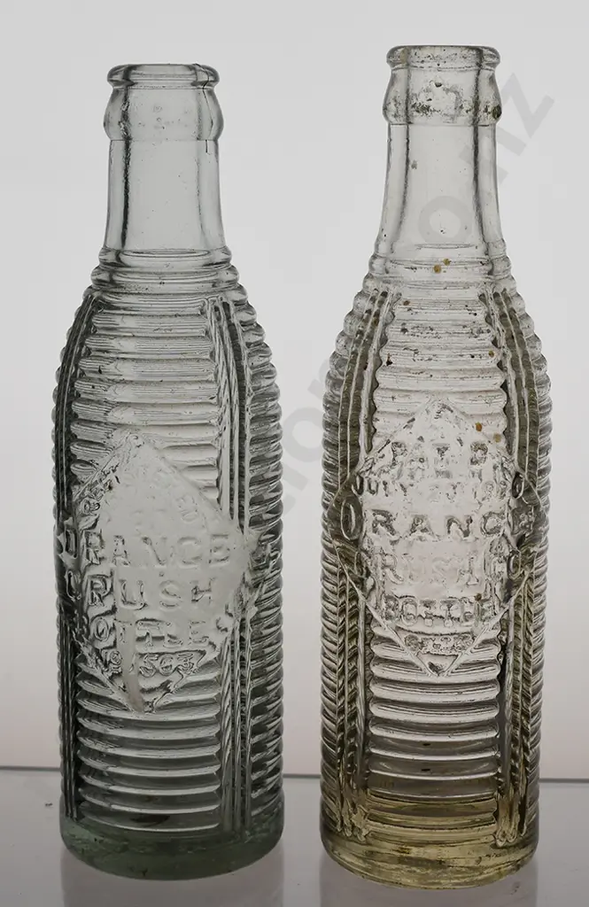 GREY & MENZIES ORANGE CRUSH BOTTLES Image 1++