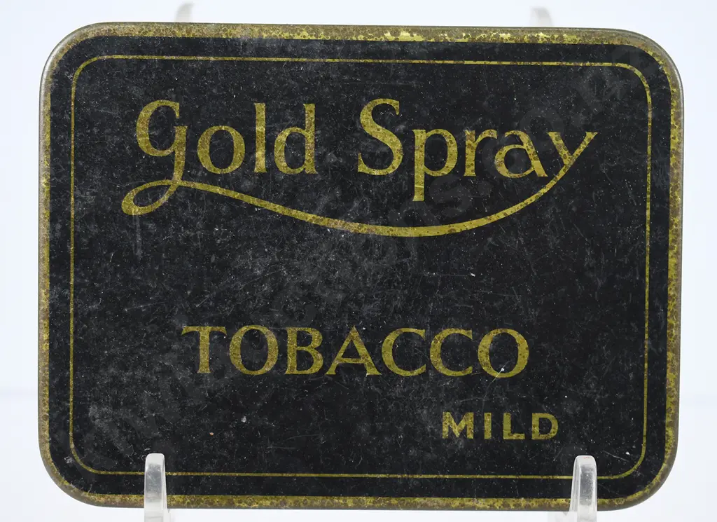 GOLD SPRAY AUCKLAND TOBACCO TIN Image 1++