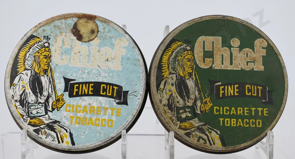 CHIEF FINE CUT CHRISTCHURCH TOBACCO TINS Image 1++