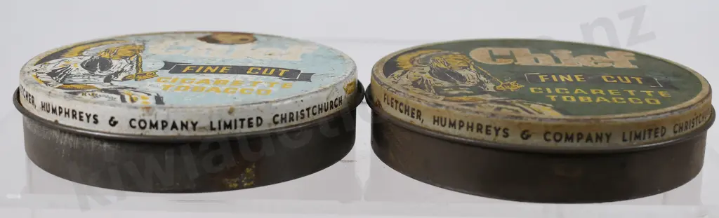 CHIEF FINE CUT CHRISTCHURCH TOBACCO TINS Image 1++